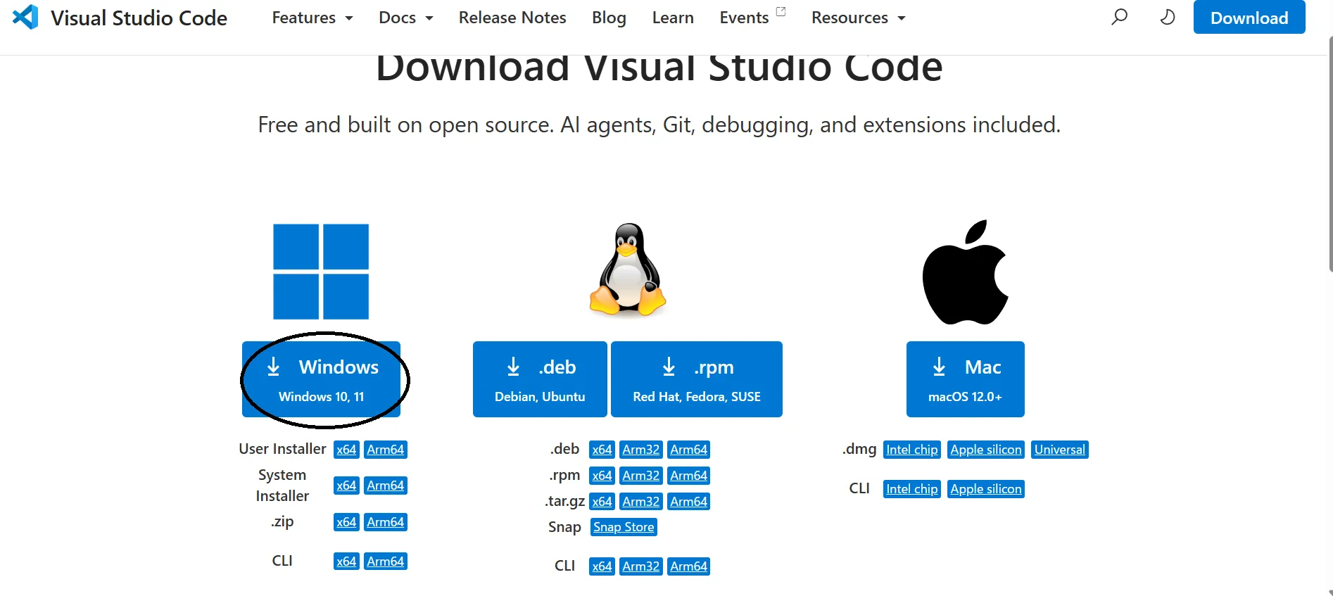VScode-OS-select
